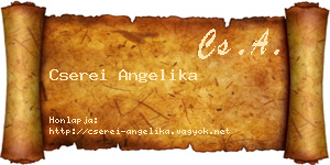 Cserei Angelika névjegykártya